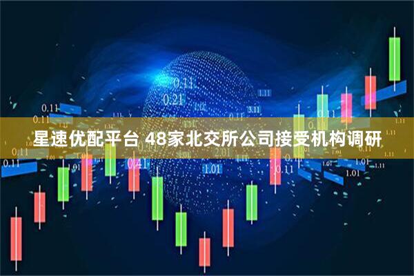星速优配平台 48家北交所公司接受机构调研