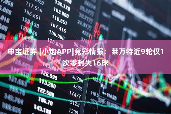 申宝证券 [小炮APP]竞彩情报：莱万特近9轮仅1次零封失16球
