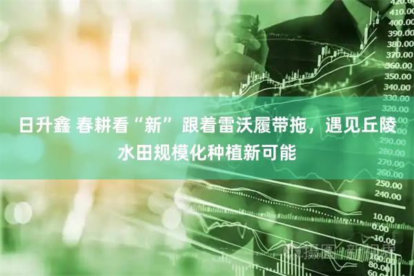 日升鑫 春耕看“新” 跟着雷沃履带拖，遇见丘陵水田规模化种植新可能